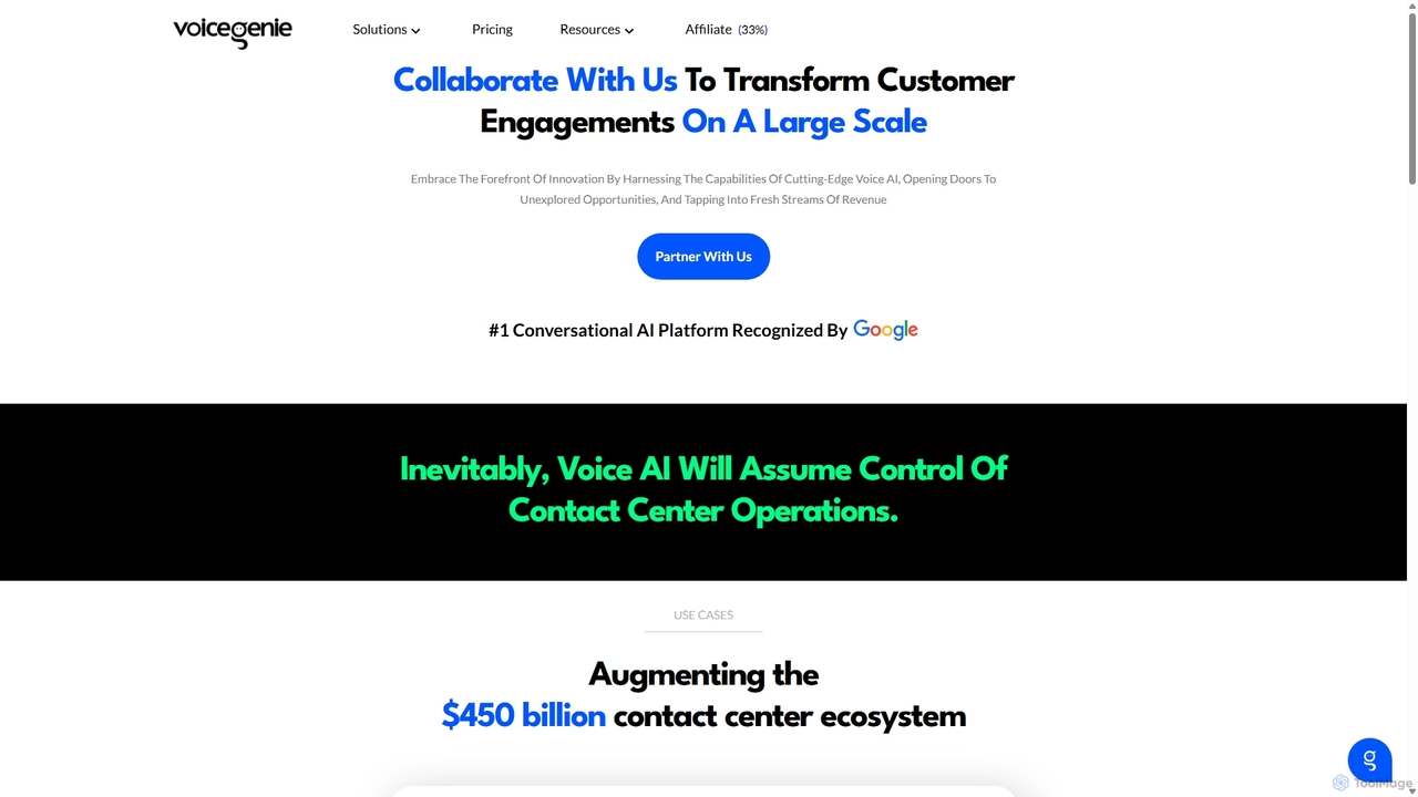 Partner with VoiceGenie | Grow Your Business at Scale for VoiceGenie