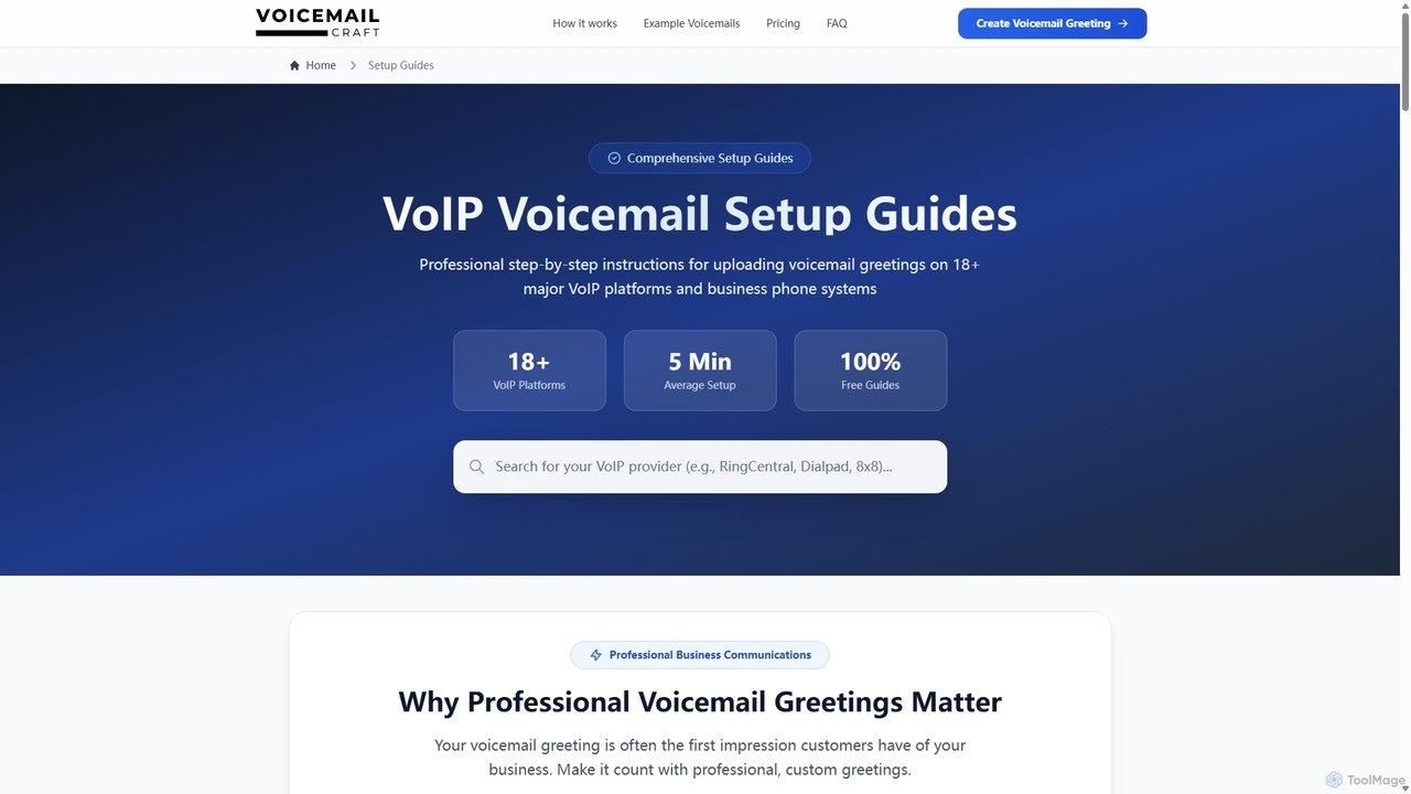 Complete Guide to Setting Up Voicemail Greetings on All VoIP Platforms | VoicemailCraft for VoicemailCraft