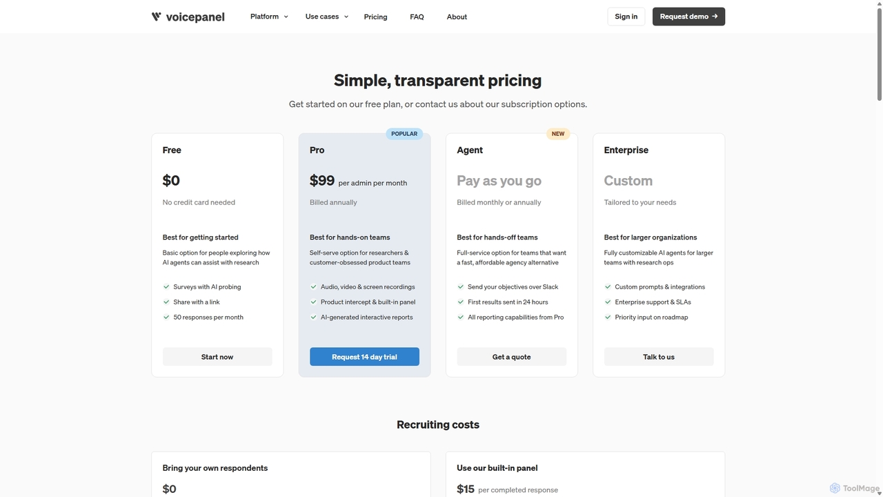 Voicepanel | AI agents for customer research for Voicepanel