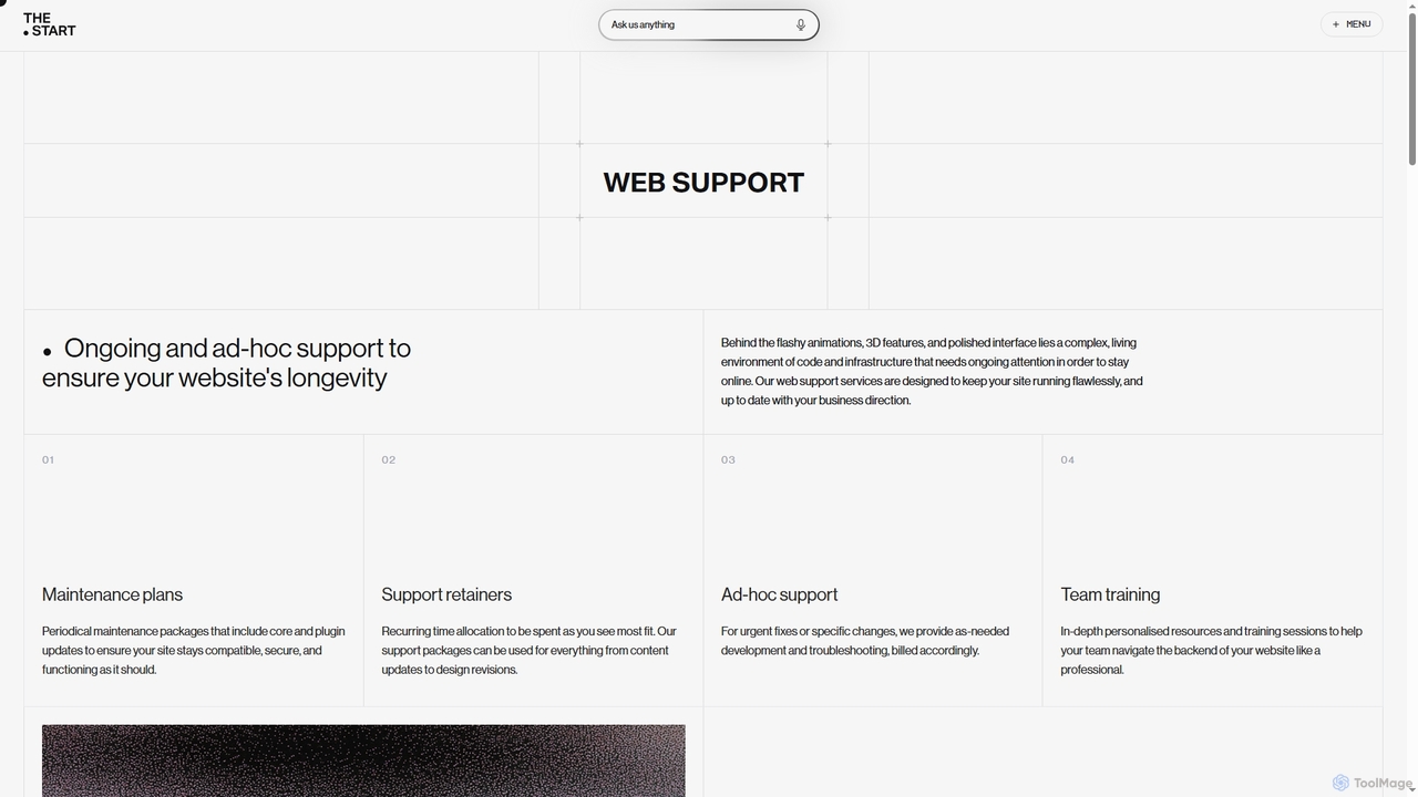 Web Support - The Start for Voodu AI
