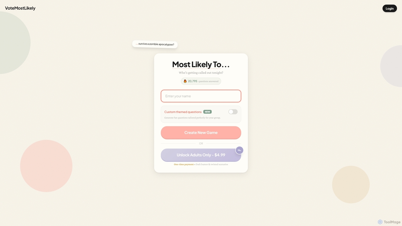 Play Most Likely To Online Free | Create Game Room | VoteMostLikely for VoteMostLikely