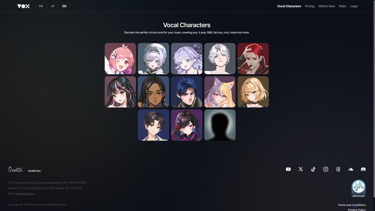 VOX Factory | Vocal Characters for VOX Factory