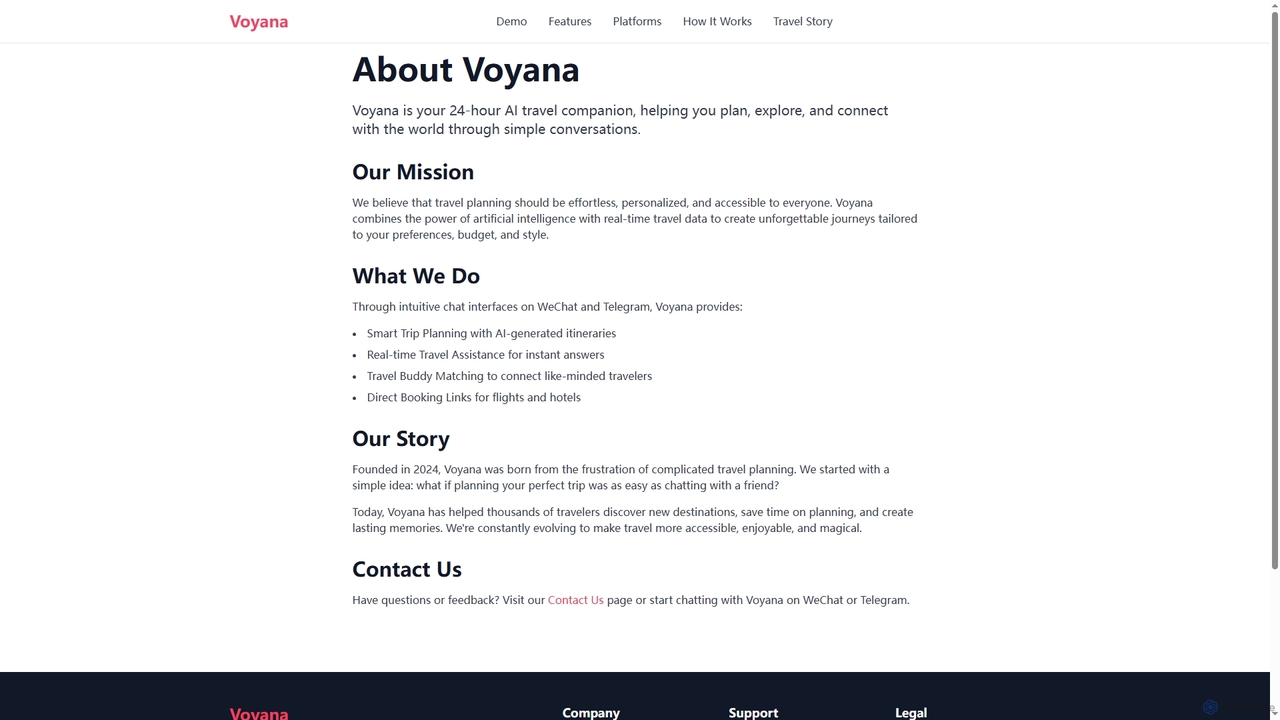 About Voyana - AI Travel Company | Founder Yirou Yang for Voyana AI