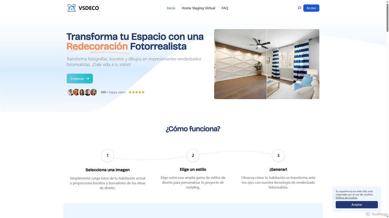 VSDECO | Home Staging virtual, generador de ideas de diseño de interiores for VSDECO