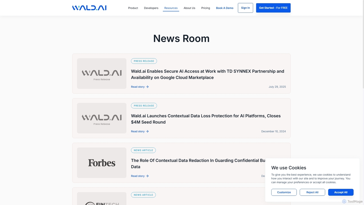 Wald.ai Newsroom: Press Releases, Announcements, and Updates for Wald.ai