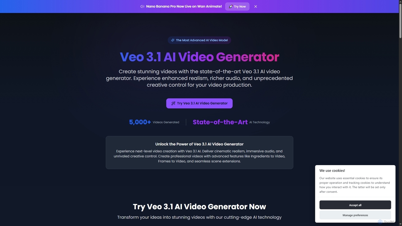 Veo 3.1 AI Video Generator Online - Wan Animate for Wan Animate
