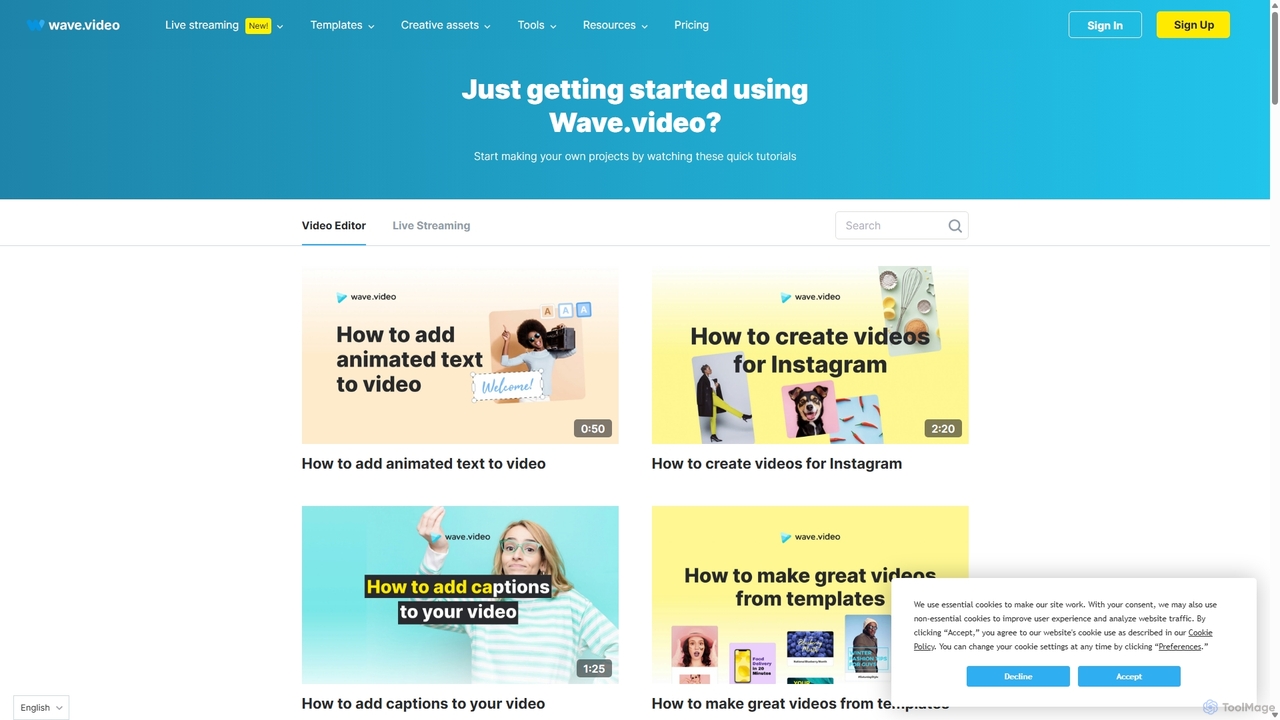 Video Editor Tutorials | Wave.video for Wave.video