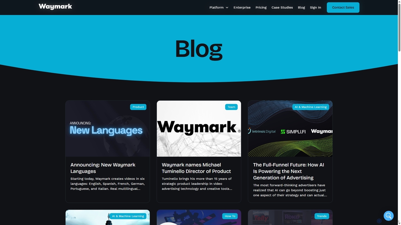 Blog for Waymark