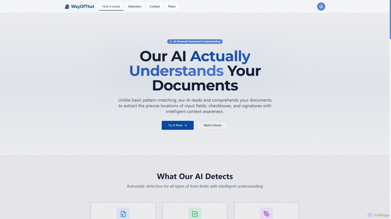 How It Works - AI Document Understanding | WayOfThat - WayOfThat for WayOfThat