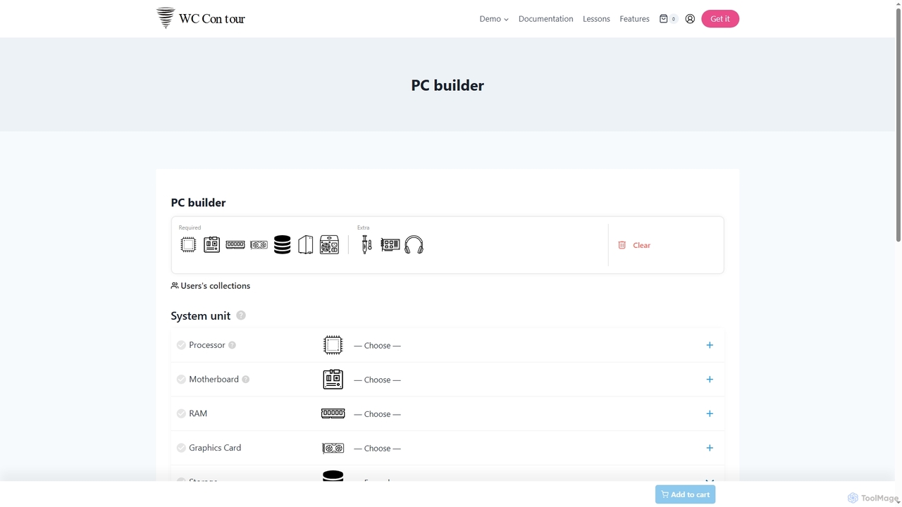 Build Your PC – WooCommerce PC Parts Bundle Builder for WC Contour