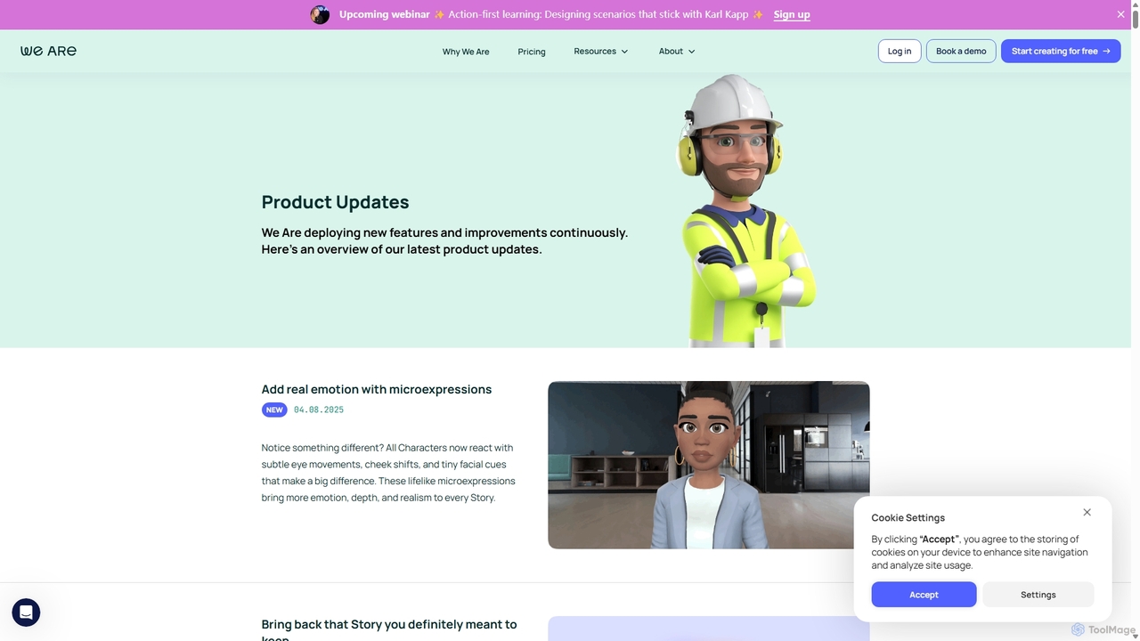 Product updates | We Are Learning for Wearelearning