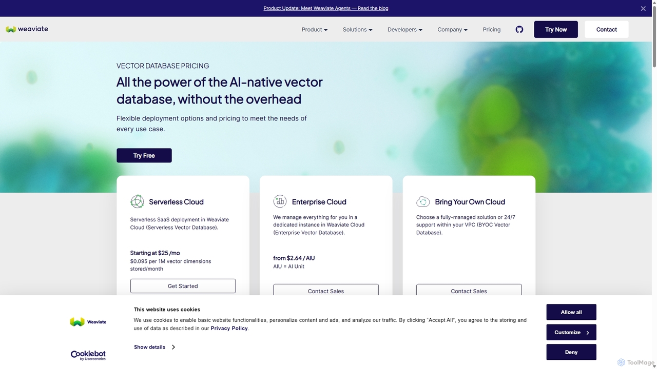 Vector Database Pricing | Weaviate for Weaviate