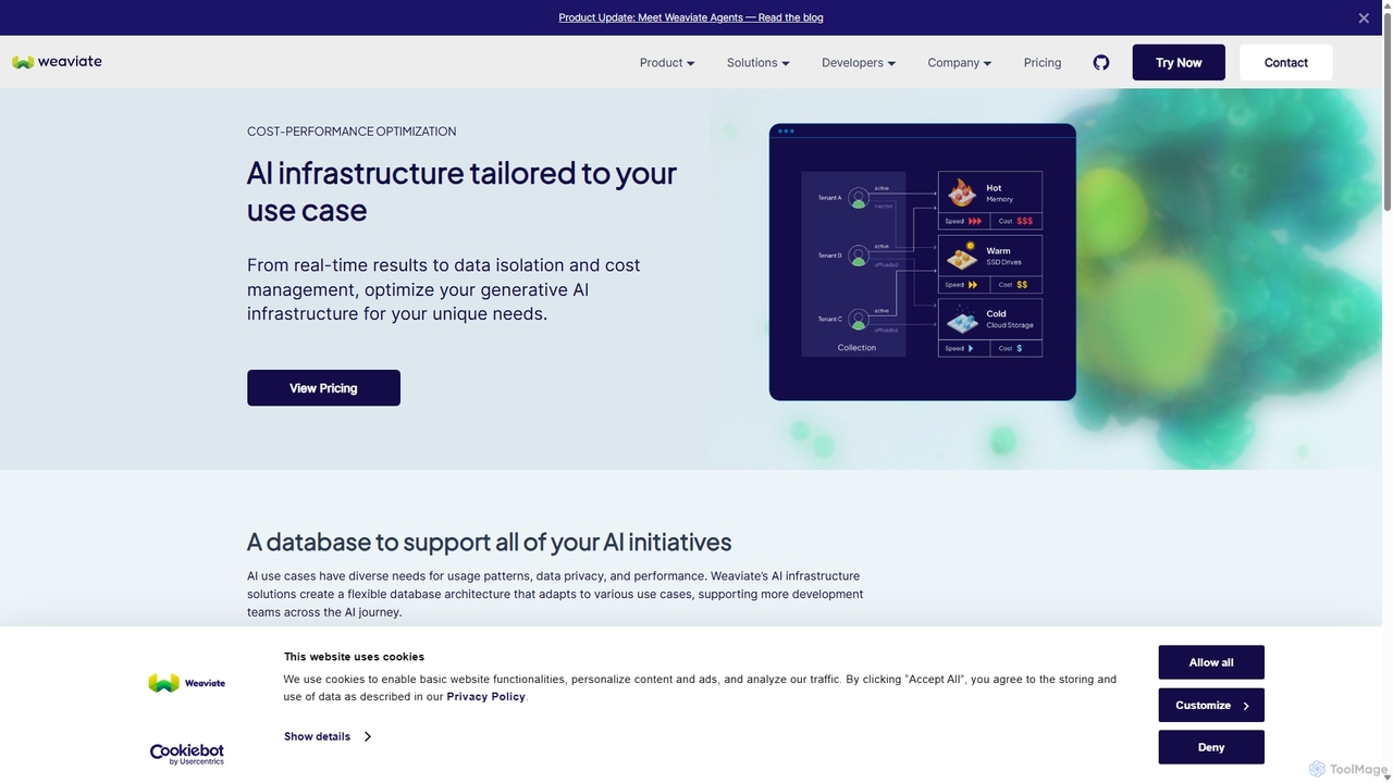 Cost-Performance Optimized AI Infrastructure | Weaviate for Weaviate