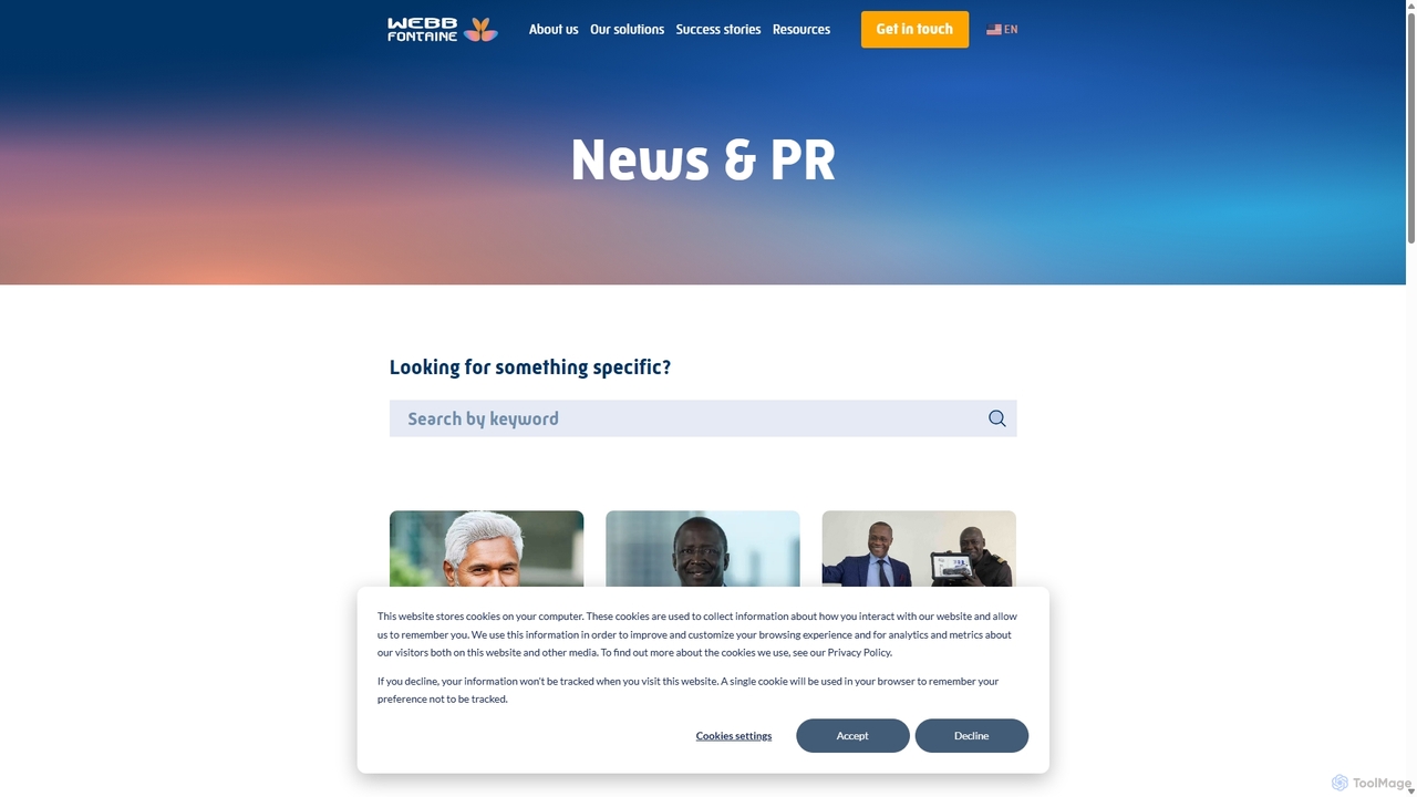Resources | News & PR for Webb Fontaine