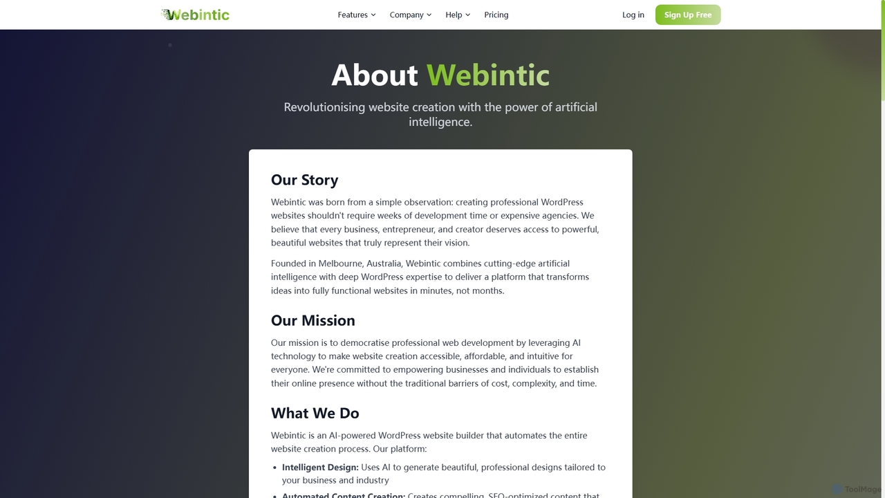 About Us | Webintic for Webintic
