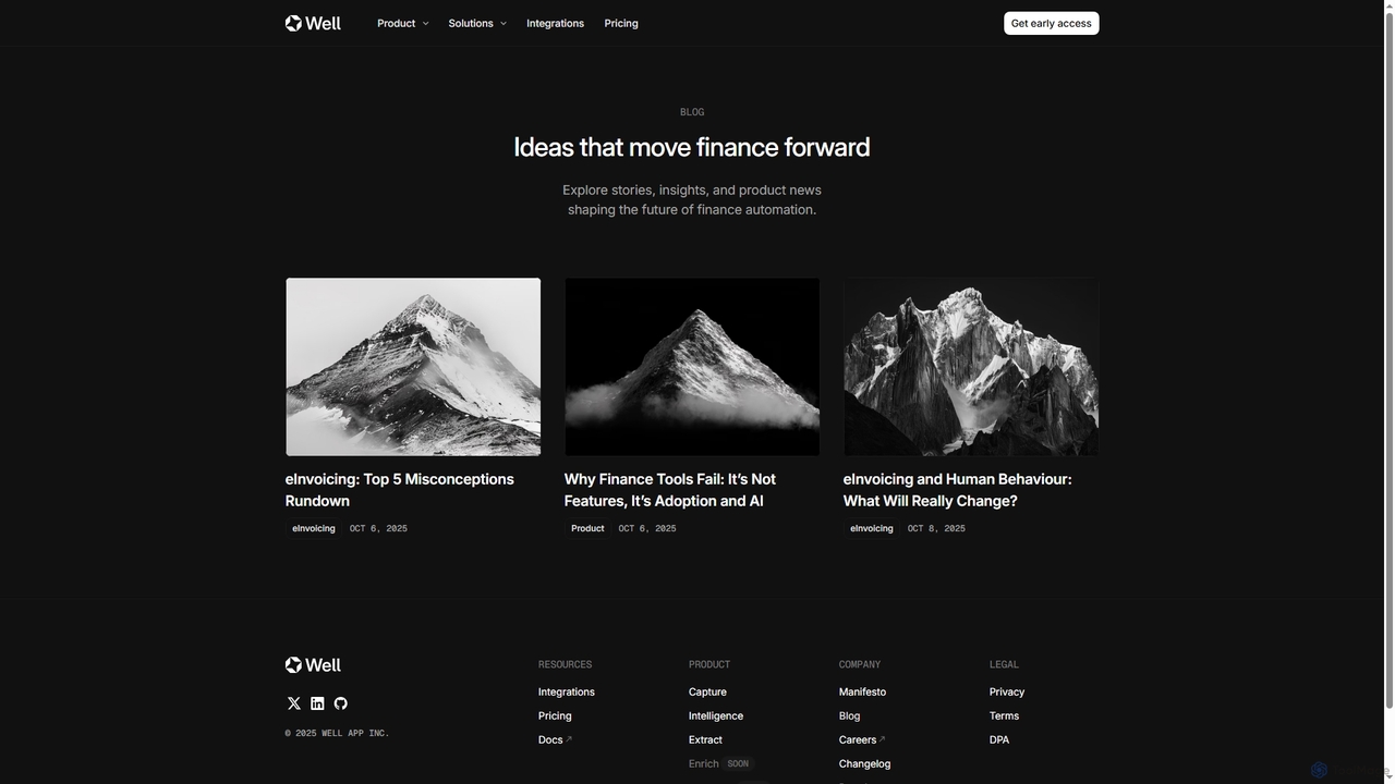 Well - Finance in one place for Well