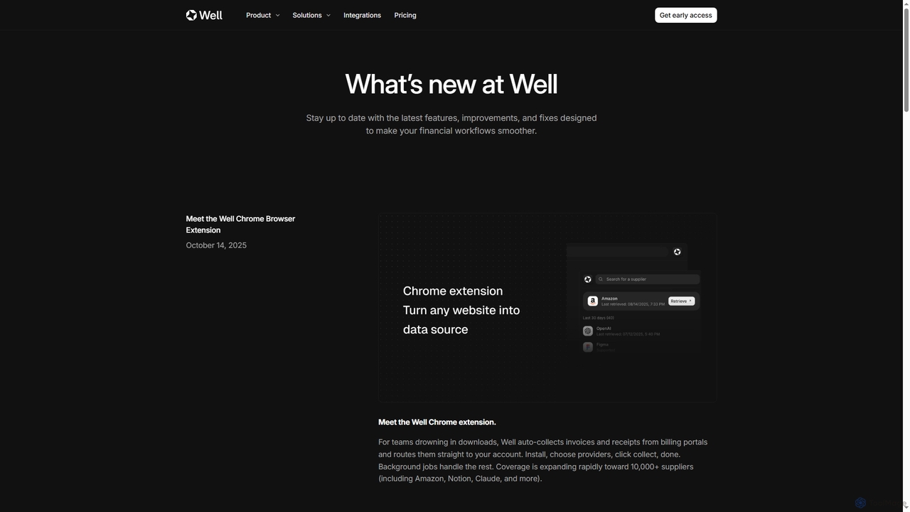 Well - Finance in one place for Well