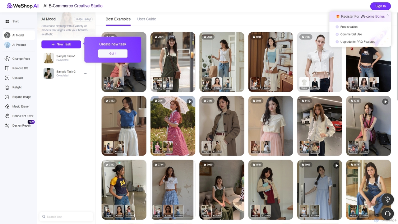AI Generated Models for Fashion E-Commerce | WeShop AI for Weshop