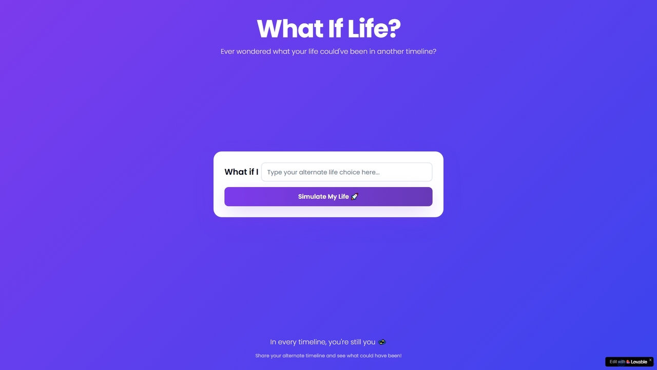 What If Life