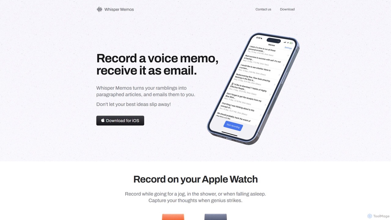 Whisper Memos