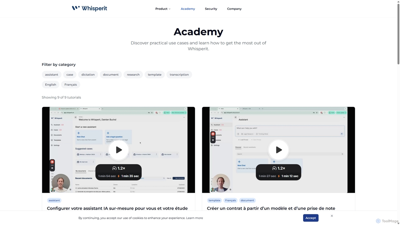 Whisperit - Collaborative AI legal workspace for Whisperit