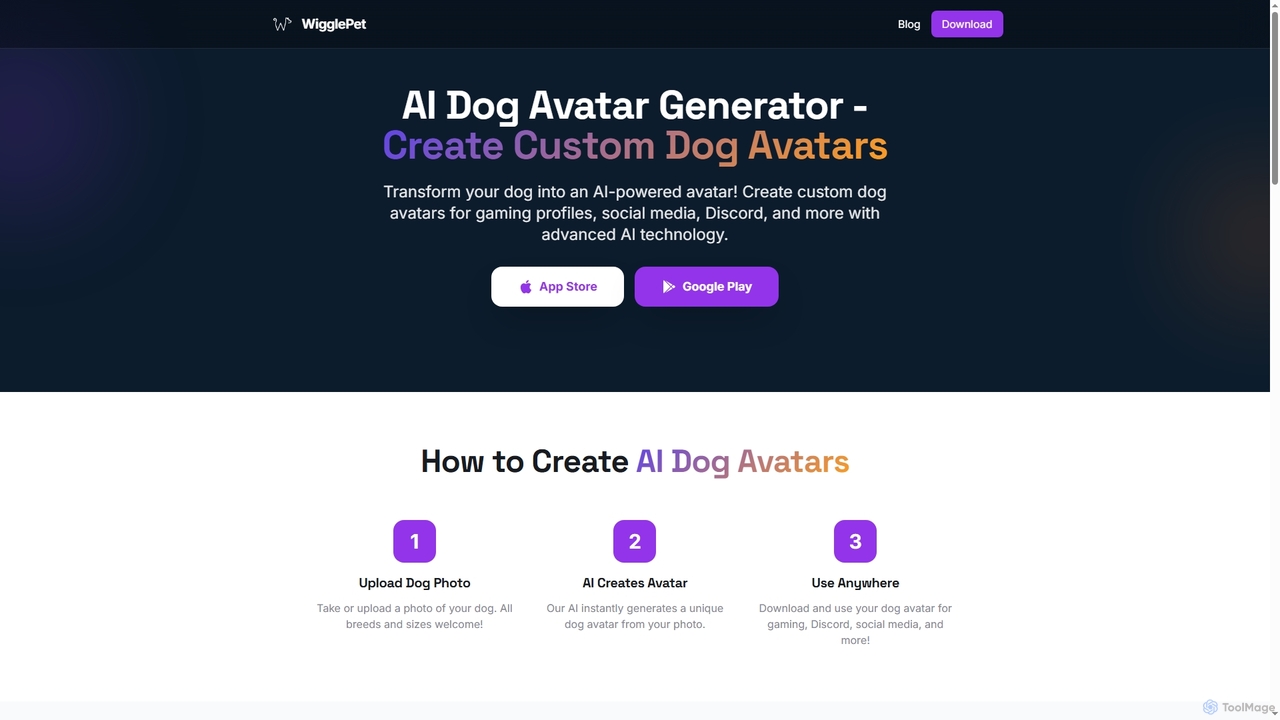 AI Dog Avatar Generator | Create Custom Dog Avatars with AI - WigglePet for WigglePet