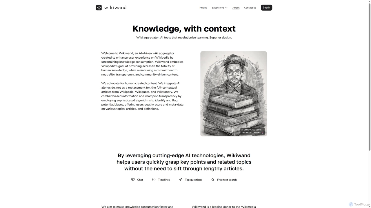 About | Wikiwand - Wikipedia, and beyond for Wikiwand