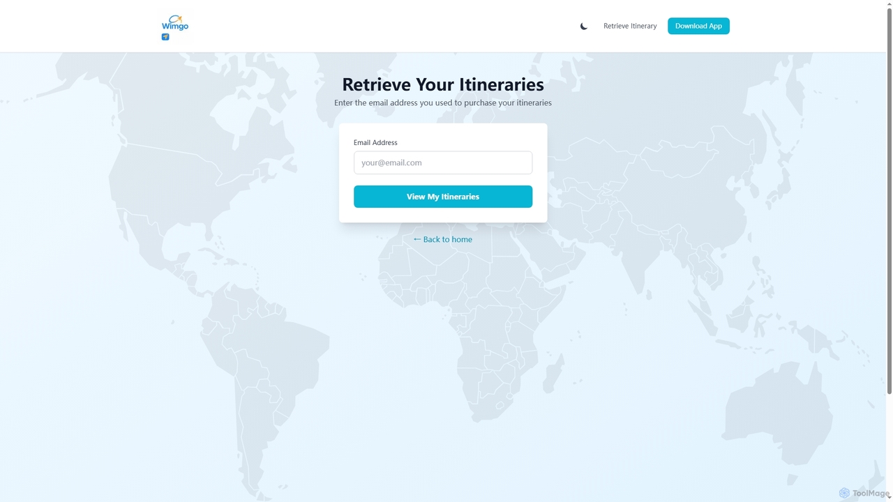 Retrieve Your Itinerary - Access Past Trip Plans | Wimgo for Wimgo