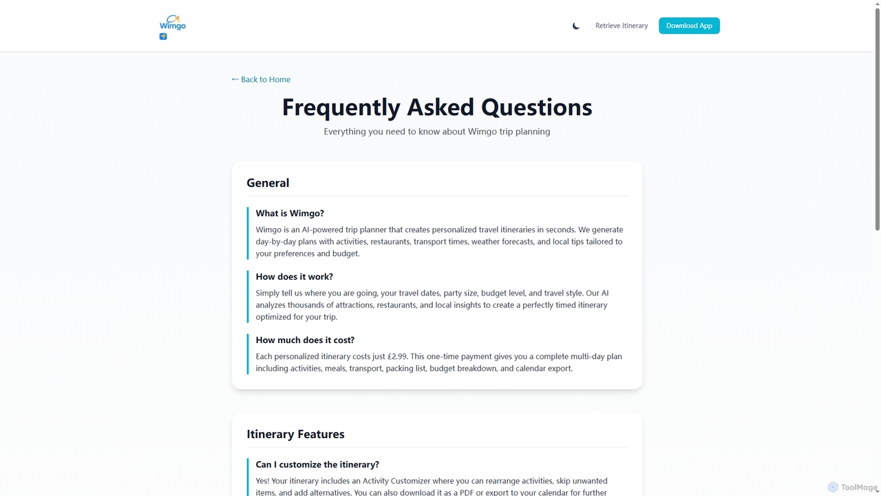 FAQ - Frequently Asked Questions | Wimgo | Wimgo for Wimgo