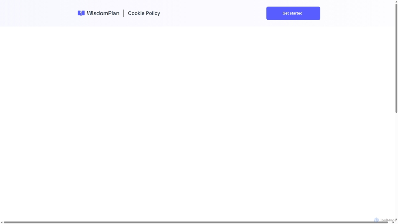 WisdomPlan | Cookie Policy for WisdomPlan