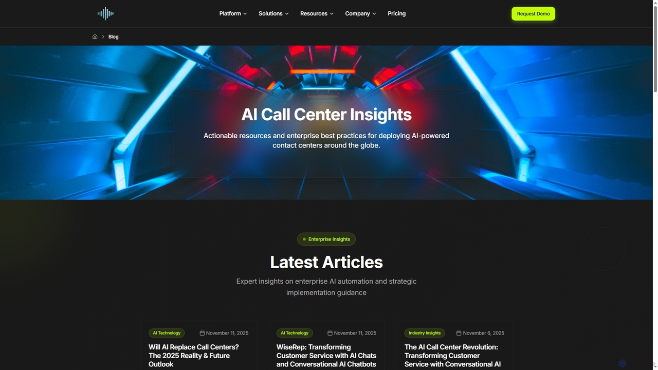 AI Call Center Insights & Best Practices - Wiserep Blog for Wiserep