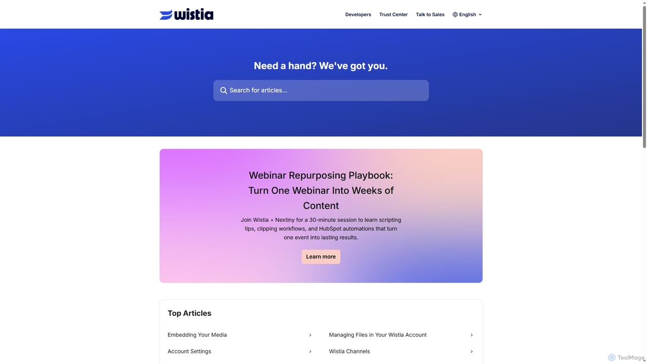 Wistia Help Center for Wistia