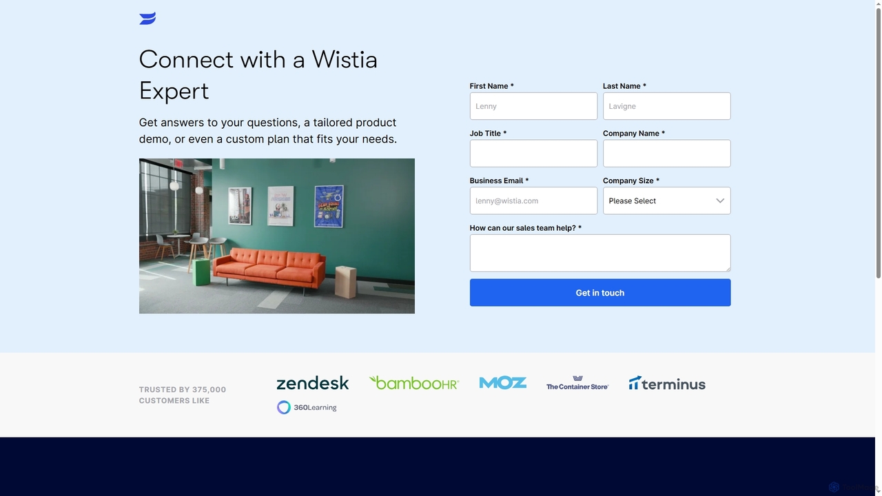 Connect with a Wistia Expert | Wistia for Wistia