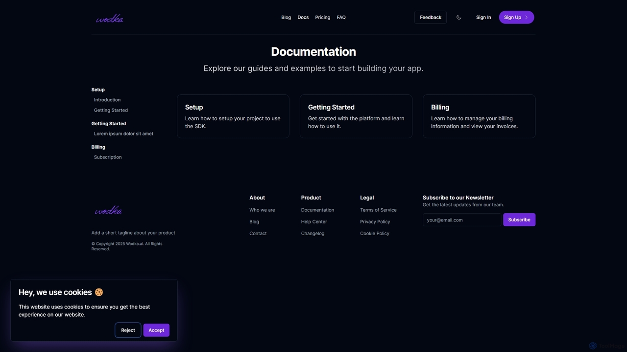 Documentation - Wodka.ai for Wodka.ai