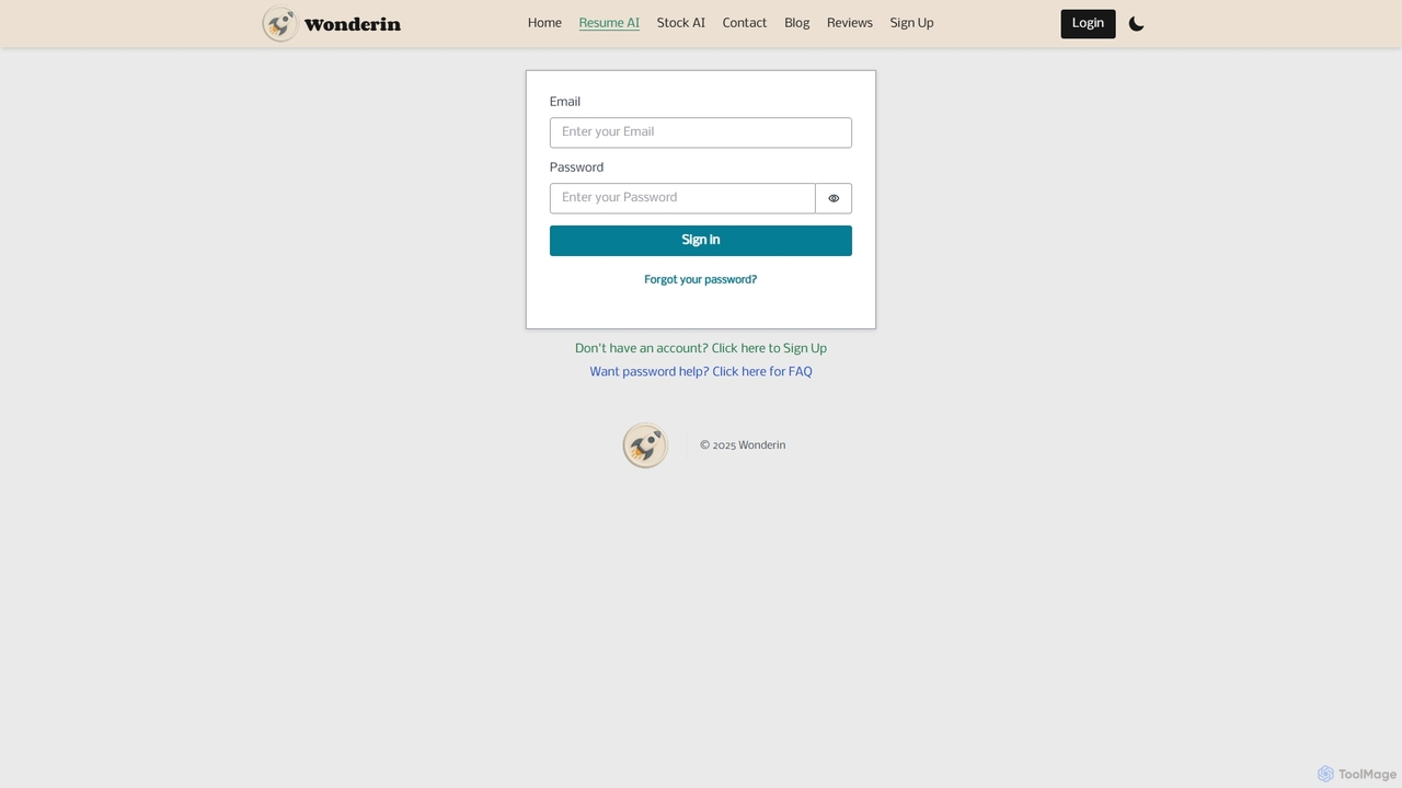 Wonderin AI - AI Resume Builder for Wonderin