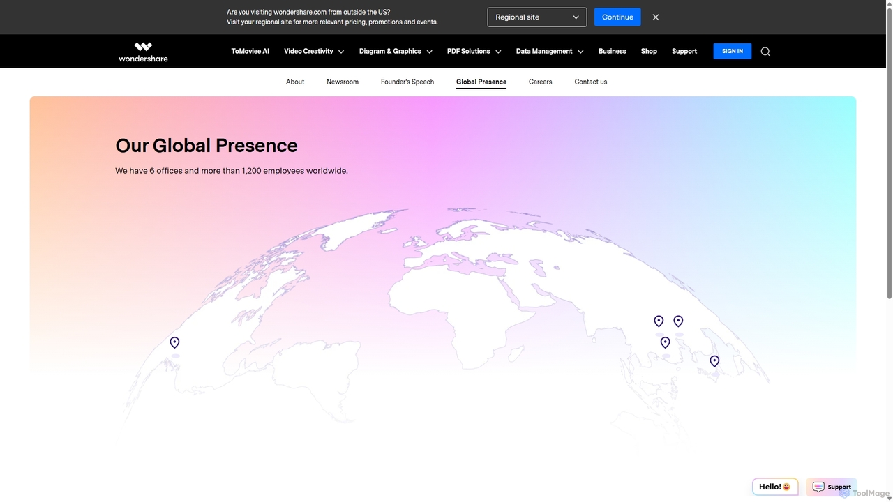 Global Presence | Wondershare for Wondershare