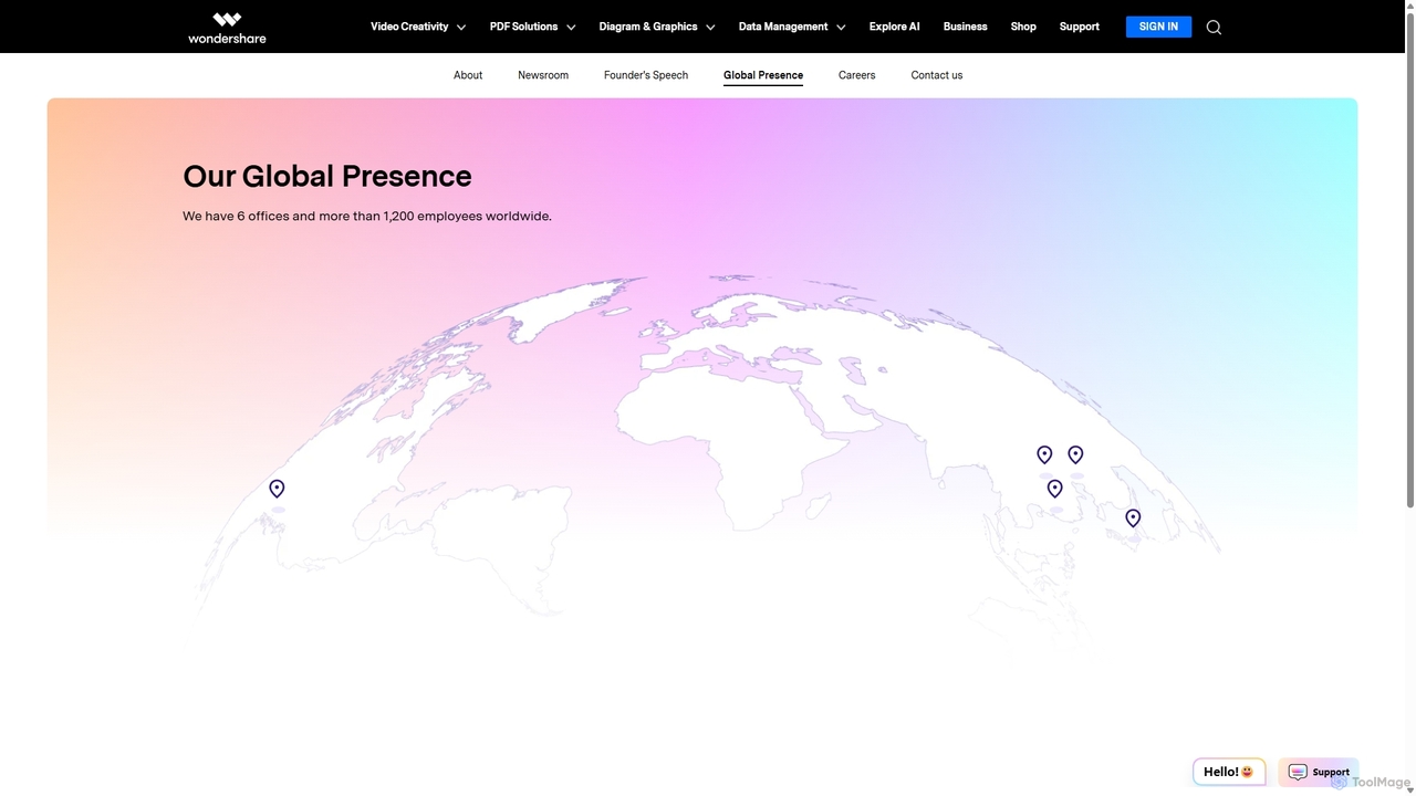 Global Presence | Wondershare for Wondershare