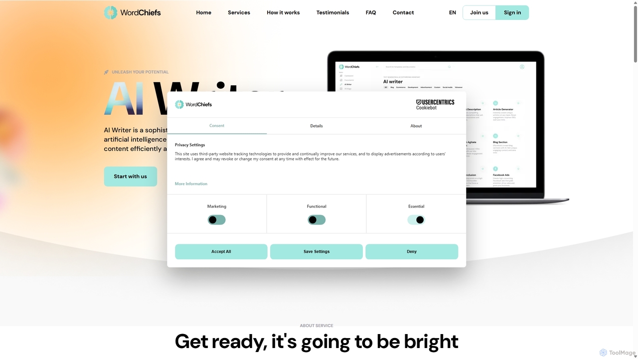 AI Writing Tool - AI Content, Blog, Article, Writer Generator for WordChiefs