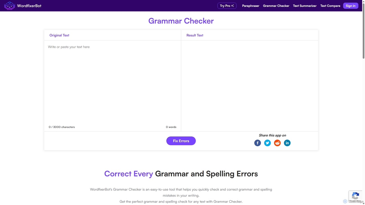 Free Grammar Checker Tool | WordfixerBot for WordfixerBot