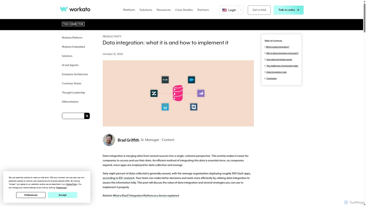 Data integration: what it is and how to implement it for Workato