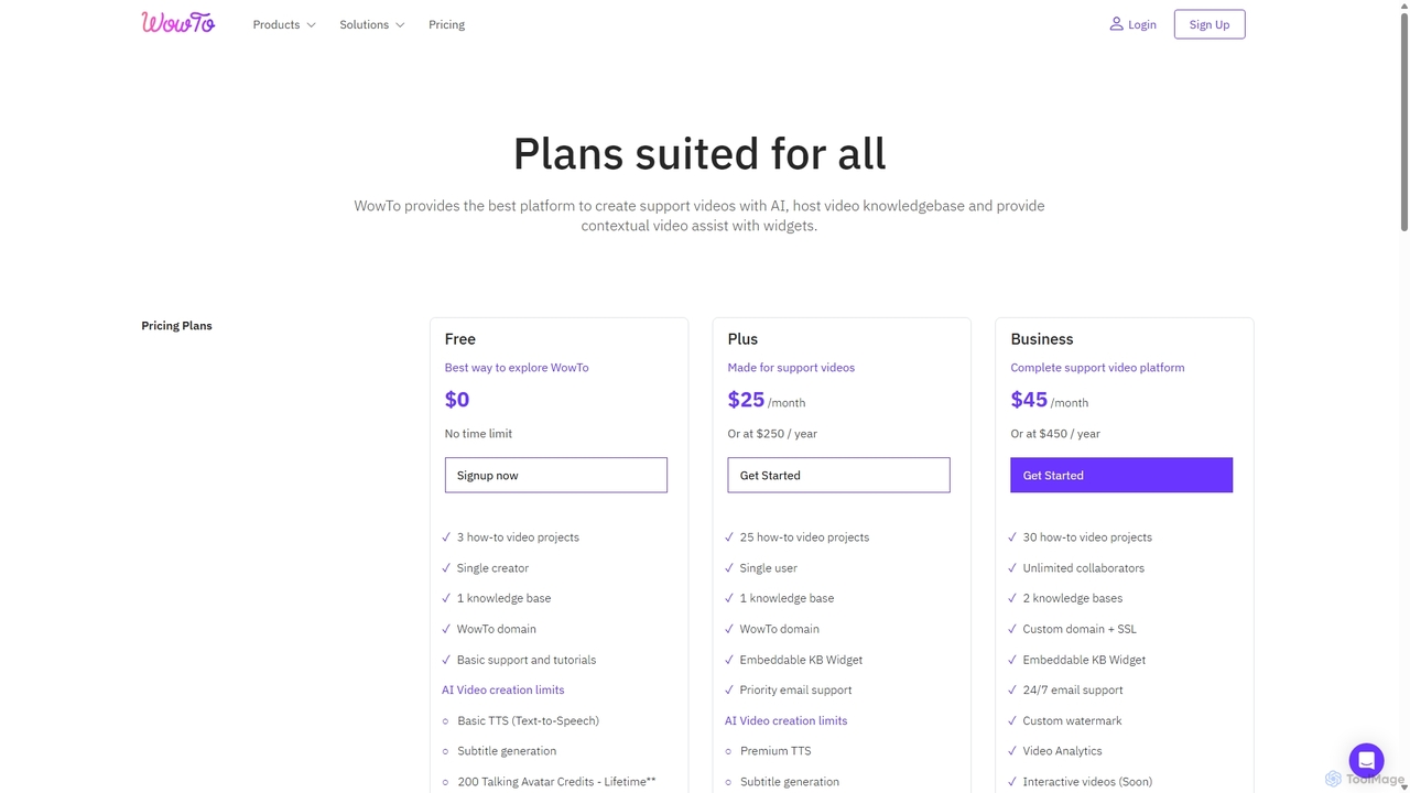 Pricing | WowTo for WowTo