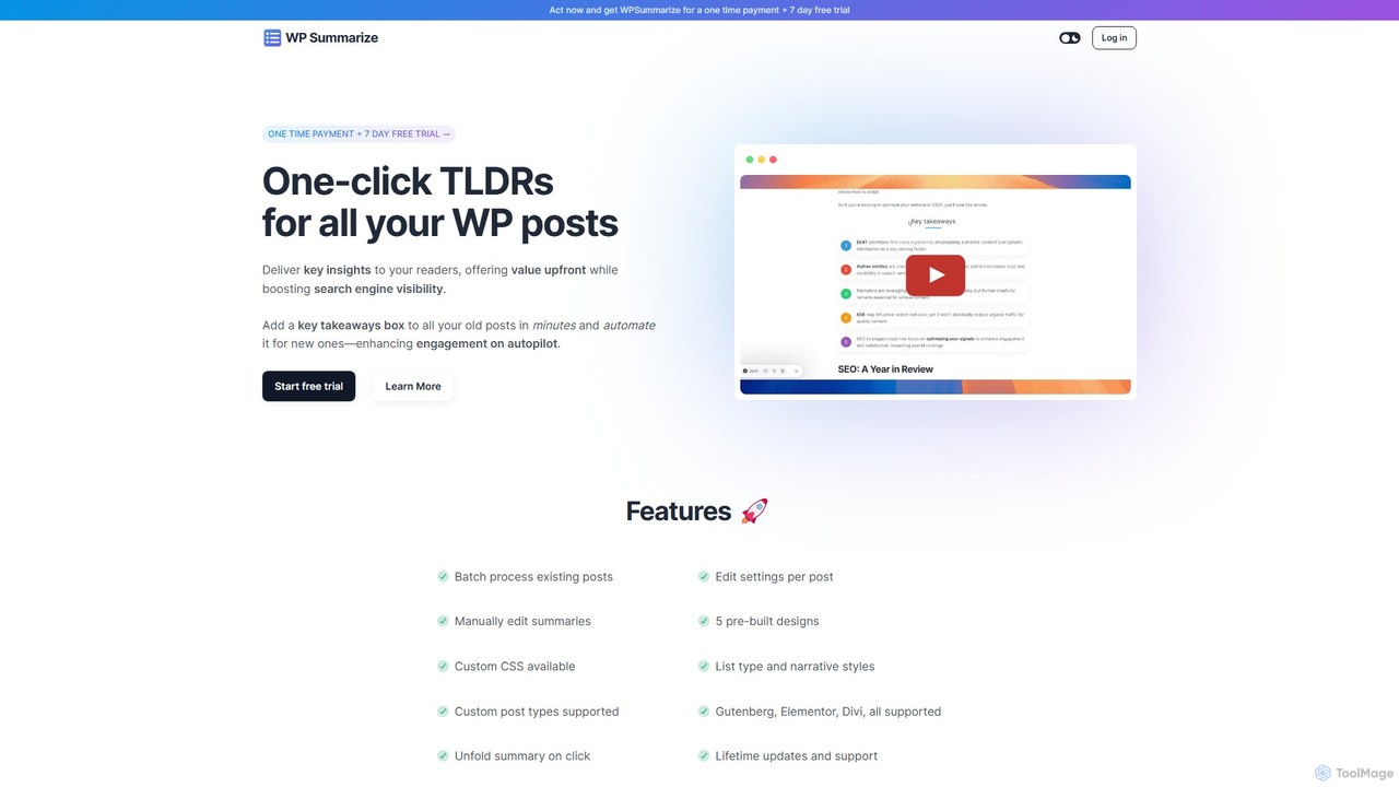 WP Summarize