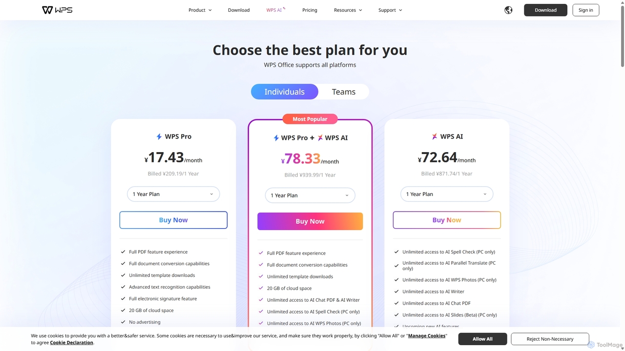 WPS Office | Subscriptions for WPS Office