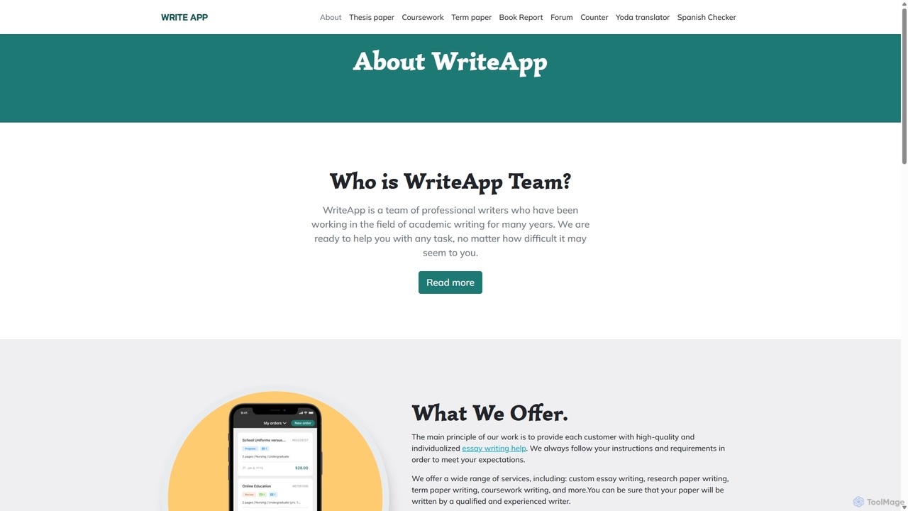 About WriteApp Company for WriteApp
