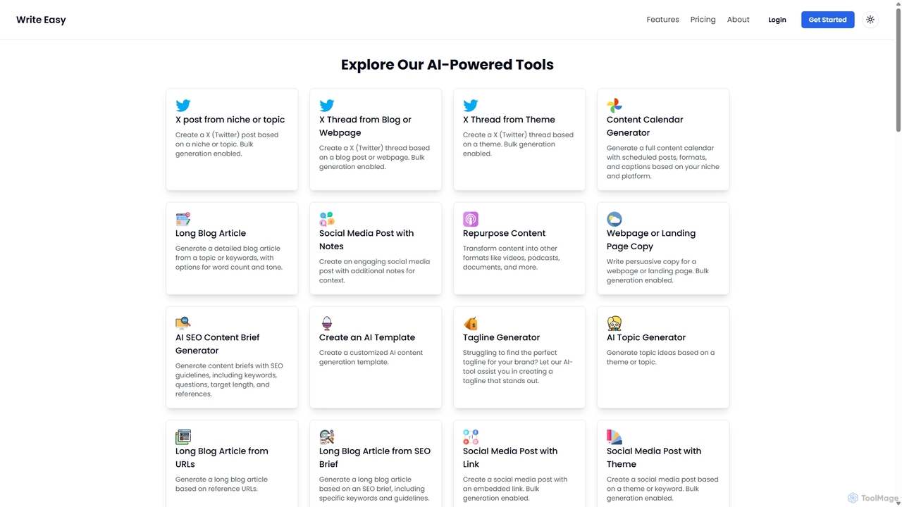 Writeasy - AI-Powered Content Creation Made Effortless for Writeasy