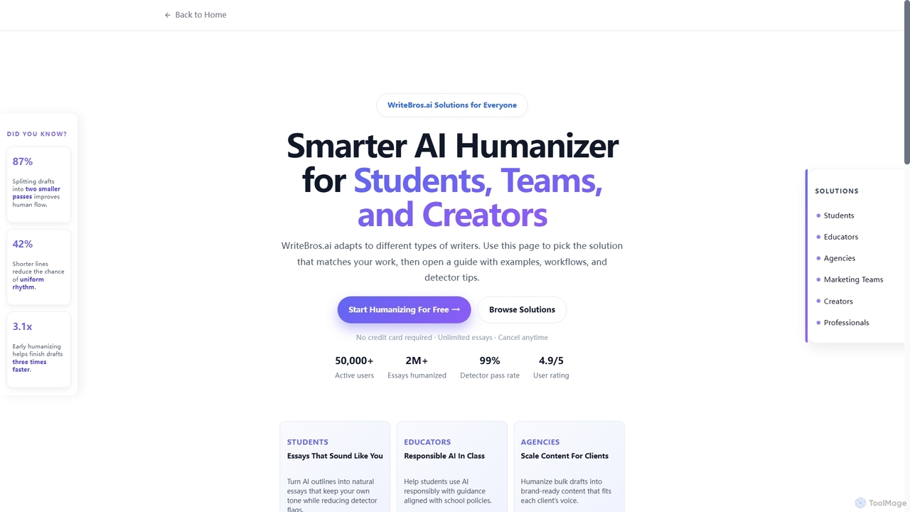 Solutions - WriteBros for Writebros