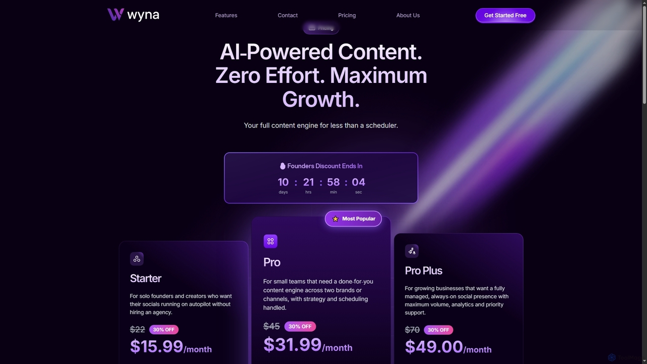 Wyna - AI Social Media Automation for Wyna