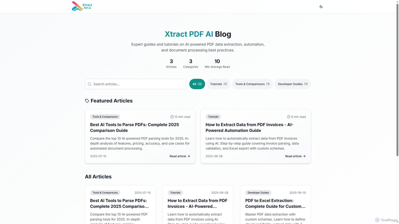 Blog - Xtract PDF AI | AI-Powered PDF Data Extraction Guides | Xtract PDF AI for Xtractpdfai