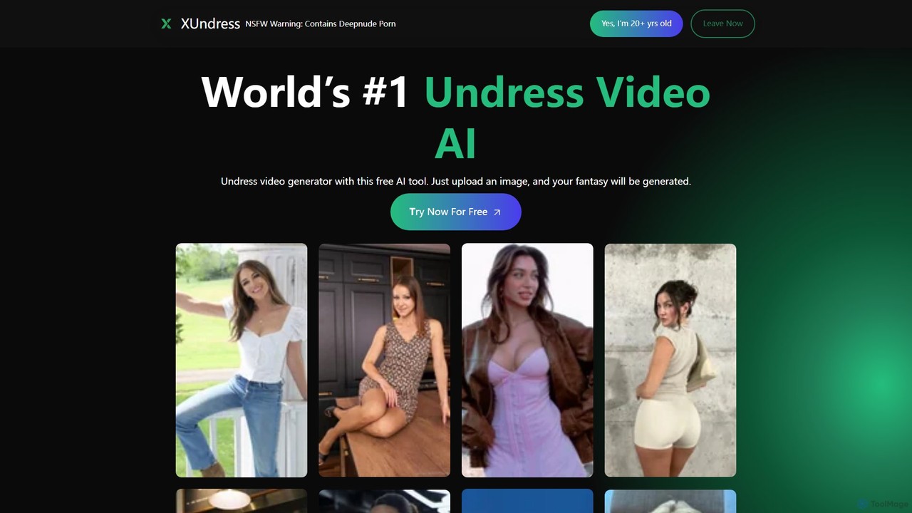 xundress | AI 옷 벗기기 비디오 생성기 | 무료 딥누드 비디오 제작기 - ToolMage