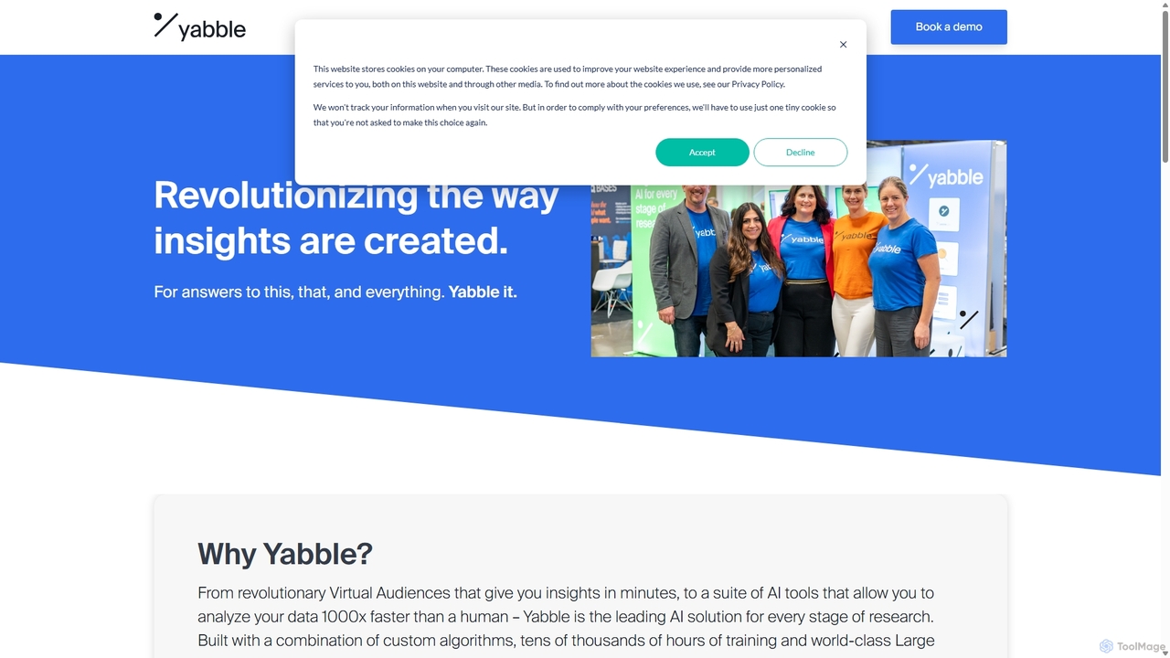 About | The Yabble story | Yabble for Yabble